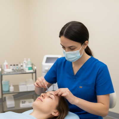 Upper Face (Crow Feet, 4 Cog Threads)